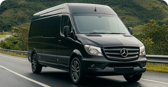 Van Sprinter para grupos grandes.