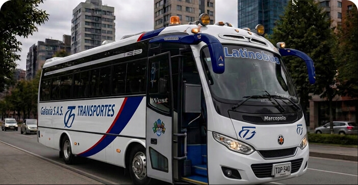 Mid-size bus for groups of 20 to 27 passengers.